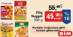 PİLİÇ NUGGET 300 G fiyat ve kampanya bilgisi